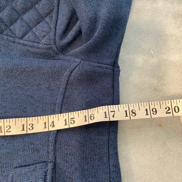 Eddie Bauer Size M Sweater Fleece Full Zip Hooded Quilted Mock Neck Jacket - Picture 13 of 13